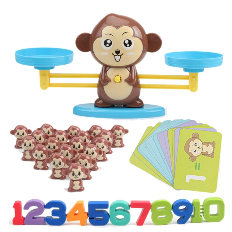 Monkey Balance Scale Toy Child Educational Math Toys, Monkey Pink, Monkey Brown