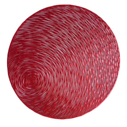 2 PCS Fashion Round Hollow Placemats PVC Table Mats Coffee Cup Pad