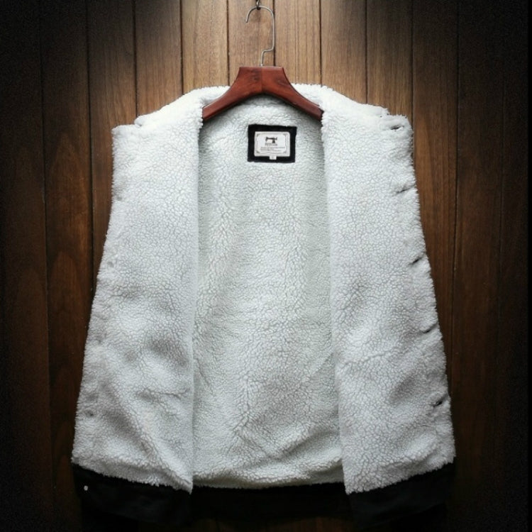 Men Winter Wool Liner Jean Jackets Outerwear Warm Denim Coats
