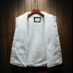 Men Winter Wool Liner Jean Jackets Outerwear Warm Denim Coats