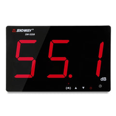 SNDWAY Wall-mounted 30~130dB Large Screen Digital Display Noise Decibel Monitoring Testers, SW525B with Storage + USB, SW526A 18 inch Display, SW535A 18 inch Display 5-in-1, SW525G with Storage + USB Green