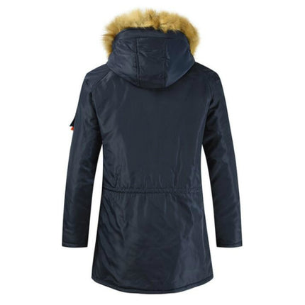 Long Section Cotton Suit Men Plus Velvet Thick Warm Jacket Large Fur Collar Coat Lovers Jacket