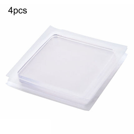 4 PCS Transparent Washing Machine Silicone Pad Anti Vibration Non-Slip Mat Shock Absorbing Pad, Shock Absorbing Silicone Pad