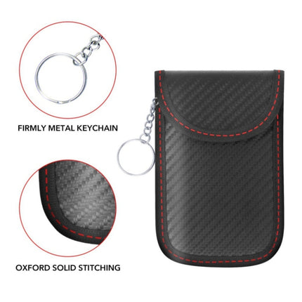 Antimagnetic RFID Car Key Mobile Phone Bag Shielding Set Radiation Cell Phone Pocket, 2 PCS 13 x 8.5cm