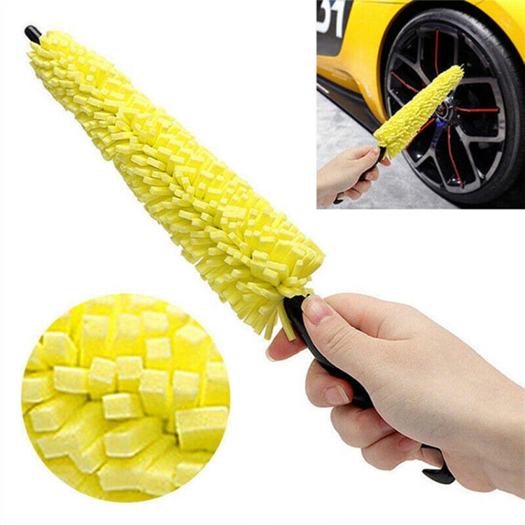 Universal Auto Car Accessories Car Rims Care Tire Wheel Washing Brush Plastic Handle Vehicle Wheel Cleaning Brush Washing Sponge, Wheel Cleaning Brush