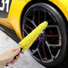 Universal Auto Car Accessories Car Rims Care Tire Wheel Washing Brush Plastic Handle Vehicle Wheel Cleaning Brush Washing Sponge, Wheel Cleaning Brush