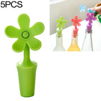 5 PCS Flower Shape(Green) / Green