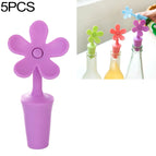 5 PCS Flower Shape(Purple) / Purple