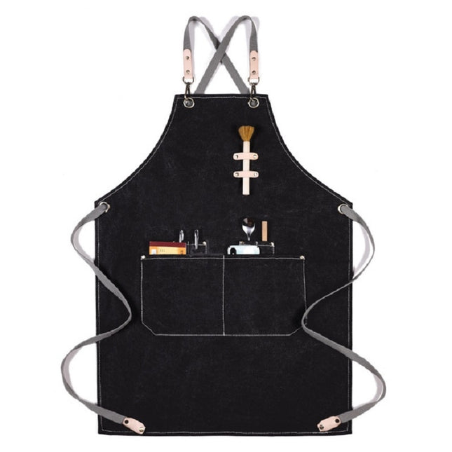 Barbecue Cooking Bartender Antifouling Thick Canvas Apron