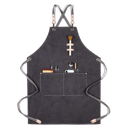 Barbecue Cooking Bartender Antifouling Thick Canvas Apron