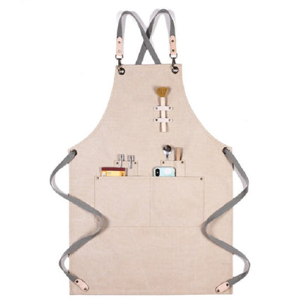 Barbecue Cooking Bartender Antifouling Thick Canvas Apron