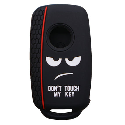 Do not Touch My Key Style Silicone Car Key Cover for Volkswagen Jetta Polo Passat Skoda Tiguan Golf, For Volkswagen Jetta Polo Passat Skoda Tiguan Golf