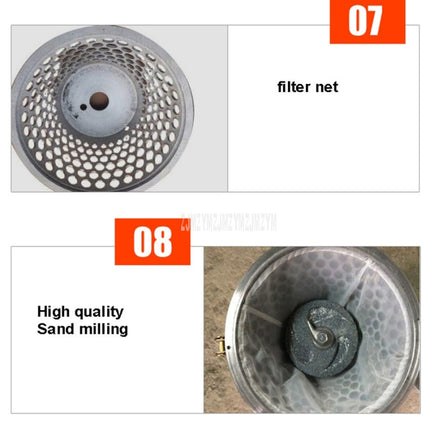 Household Stainless Steel Refiner Large Capacity  Slurry Separation Fresh Grinding Soymilk Tofu Machine, CN Plug, 100/1100W, 125/1500W, 130/1800W