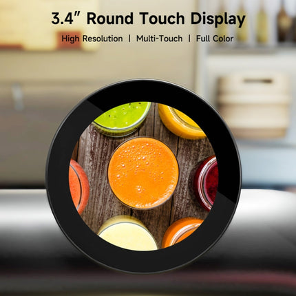 Waveshare 3.4 inch DSI Round Touch Display, 800 × 800, IPS, 10-Point Touch, 3.4 inch DSI