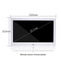 DPF-106 10.1 inch Digital Photo Frame LED Video Advertising Machine, US Plug, EU Plug, UK Plug, AU Plug