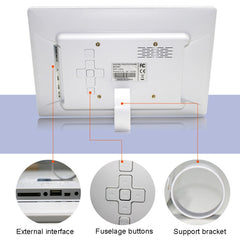 DPF-106 10.1 inch Digital Photo Frame LED Video Advertising Machine, US Plug, EU Plug, UK Plug, AU Plug