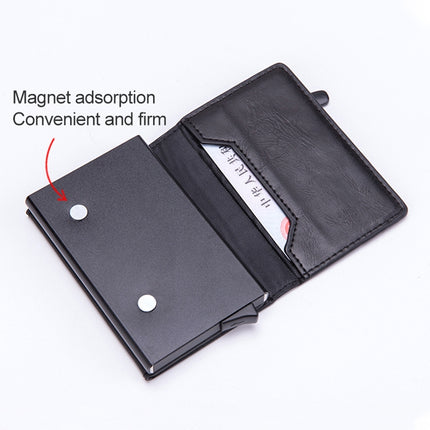 Magnetic RFID Bag Multifunctional Aluminum Automatic Pop-up Credit Card Package