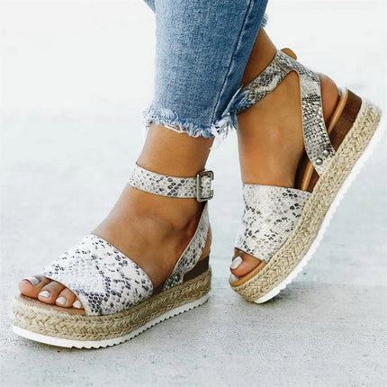 One-button Buckle Platform Women Sandals, 35, 36, 37, 38, 39, 40, 41, 42, 43, 44