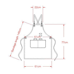 Barista Hairdresser Apron Florist Restaurant Bar Work Clothes, One Size