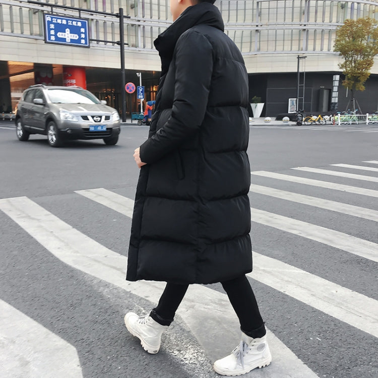 Mens Long Down Jacket Coat Winter Parkas Thick Warm Slim Fit Male Overcoat