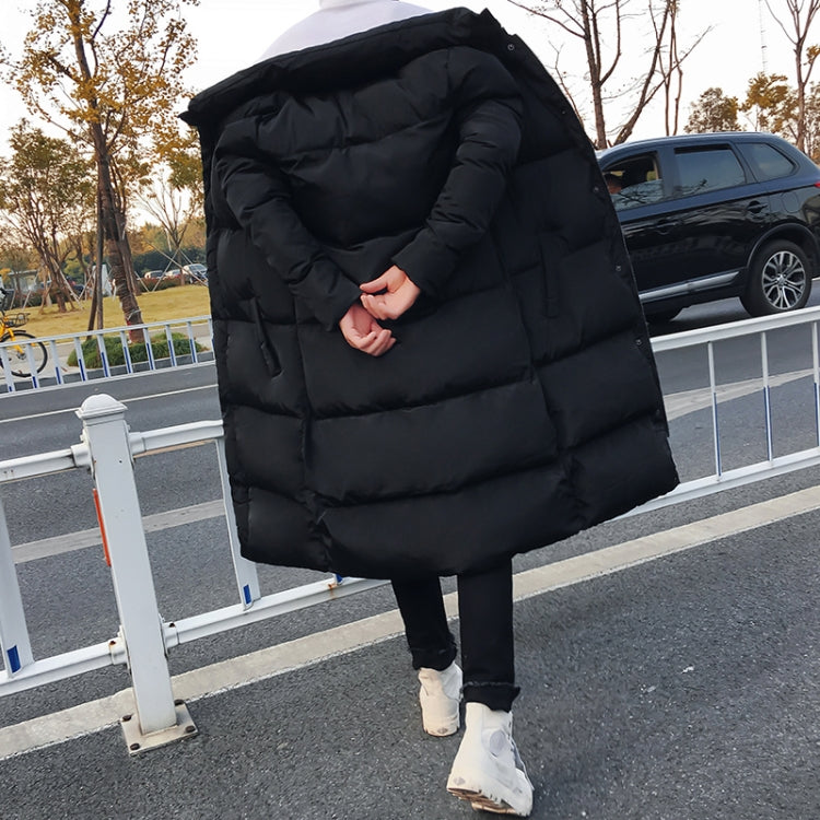 Mens Long Down Jacket Coat Winter Parkas Thick Warm Slim Fit Male Overcoat
