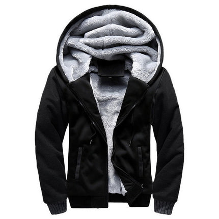 Winter parka men plus velvet warm windproof coats Large Size hooded jackets, M, L, XL, XXL, XXXL, 4XL