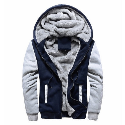 Winter parka men plus velvet warm windproof coats Large Size hooded jackets, 5XL