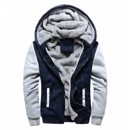 Winter parka men plus velvet warm windproof coats Large Size hooded jackets, 5XL