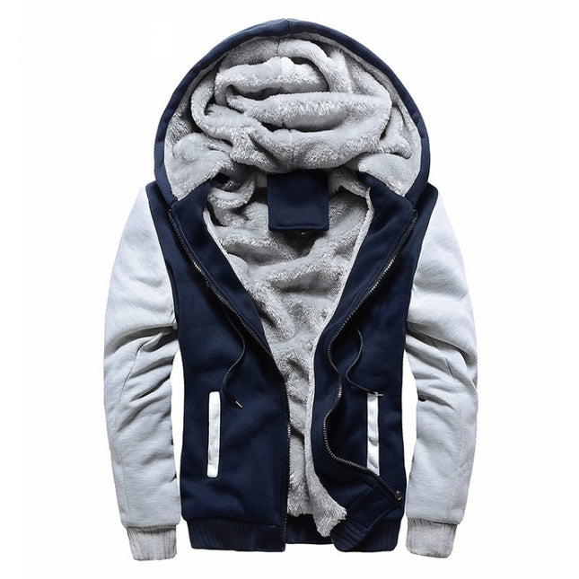 Winter parka men plus velvet warm windproof coats Large Size hooded jackets, 5XL