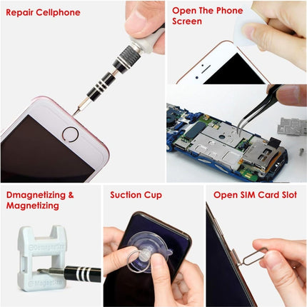 110 in 1 Magnetic Plum Screwdriver Mobile Phone Disassembly Repair Tool, 110 in 1