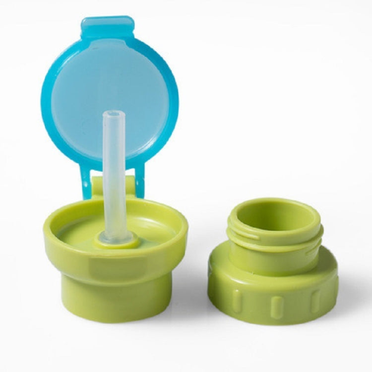 Children Portable Bottled Drinks Anti-overflow Anti-squash Replacement Straw Cap, Green, Red, Blue, Yellow