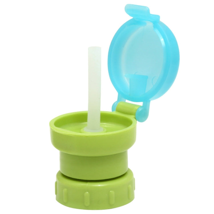Children Portable Bottled Drinks Anti-overflow Anti-squash Replacement Straw Cap, Green, Red, Blue, Yellow