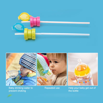 Children Portable Bottled Drinks Anti-overflow Anti-squash Replacement Straw Cap, Red, Blue, Green