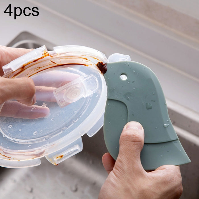 4 PCS Penguin Shape Soft Scraper Kitchen Baking Gadget