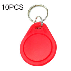 10PCS IC Access Control Card Entree Control M1 Compatibel Fudan Rfid 13.56Mhz Keyfob Sleutelhanger Tag Sleutelhanger, Gray, Purple, Red, Yellow, Blue, Green, Black, Orange