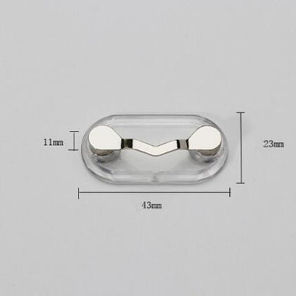 Magnetic Glasses Holder Magnetic Brooch Number Plate Headset Glasses Clip, Black, Silver, White Diamond, Colored Diamond