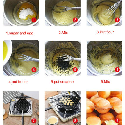 Household Non-stick Bakeware Mold QQ Egg Baking Tray, QQ Egg Baking Tray