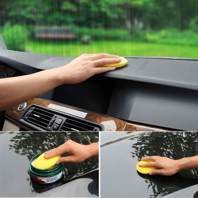 5 PCS Car Vehicle Wax Polish Foam Sponge Hand Soft Wax Yellow Sponge Pad for Car Detailing Care Wash