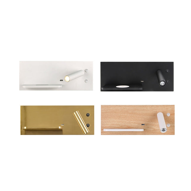 Wireless Wall Lamp USB 5V Charger Wall Lights Hotel Headboard Reading Lighting Spot Luminaire Lamp