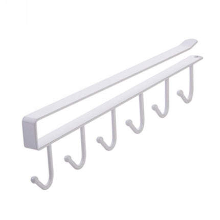 2 PCS Hooks Storage Rack Cup Towel Hanging Holder Bathroom Kitchen Cabinet Organizer
