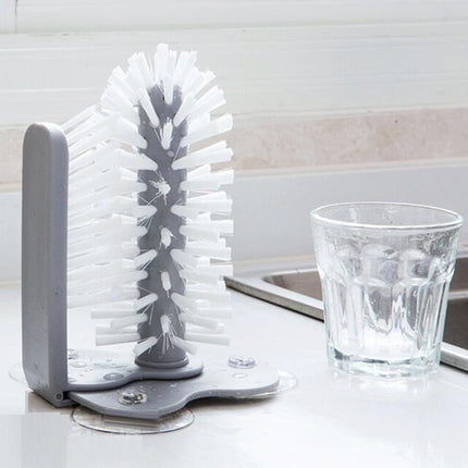 Suction Wall Lazy Cup Cleaning Brush Kitchen Bar Cleaning Tool, Suction Wall Cup Cleaning Brush