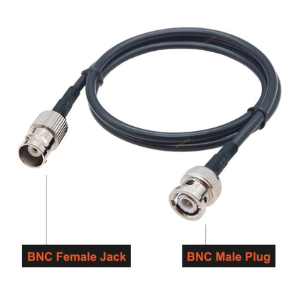 BNC Female To BNC Male RG58 Coaxial Adapter Cable, BNC Female To BNC Male 0.5m, BNC Female To BNC Male 1m, BNC Female To BNC Male 1.5m, BNC Female To BNC Male 3m, BNC Female To BNC Male 5m, BNC Female To BNC Male 10m