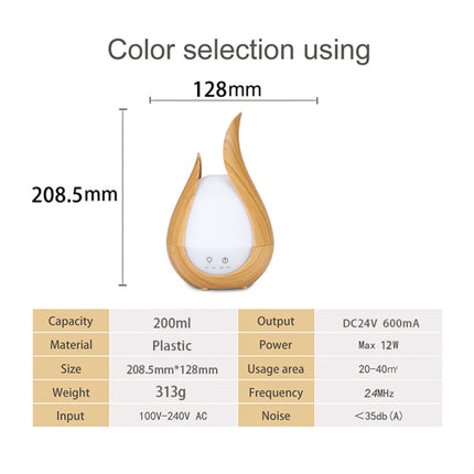 200ml Ultrasound Air Humidifier Aroma Essential Oil Diffuser 7 Colors LED Night Light Cool Mist Maker, UK  Plug, EU Plug