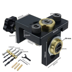10 In 1 Straight Hole Punch Locator  Dowels  Locator Furniture Puncher Connector Puncher