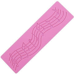 2 PCS Note Cake Decoration Silicone Mould Fondant Cake Tool Baking DIY Mould, Note Shape