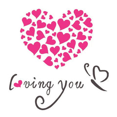 Love Heart DIY Removable Wall Stickers Room Decor 3d Wall Stickers, Size: 40cm x 40cm