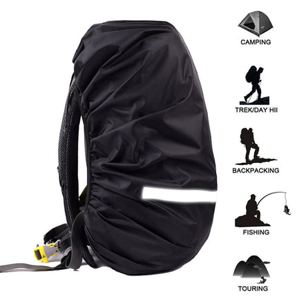 Reflective Light Waterproof Dustproof Backpack Rain Cover Portable Ultralight Shoulder Bag Protect Cover, XL