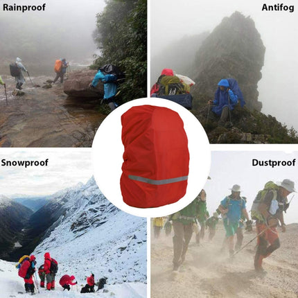 Reflective Light Waterproof Dustproof Backpack Rain Cover Portable Ultralight Shoulder Bag Protect Cover, XL