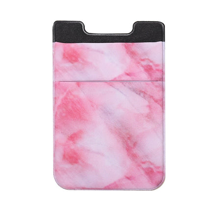 Marble Pattern Road Stretch Phone Back Plastic Card Holder Sticky Phone Clip