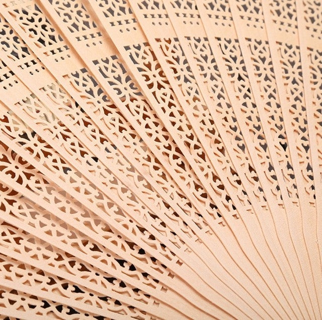 Ancient Style Fragrant Wood Fan Folding Fan Dance Fan Solid Craft Fan, Size:8 inch, 8 inch
